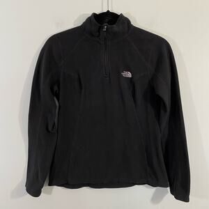The North Face Women's Black Quarter Zip Fleece Pullover Size XS